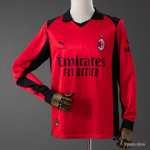 Camiseta de fútbol AC Milan 2025/26 ESPECIAL MANGA LARGA VERSION FAN